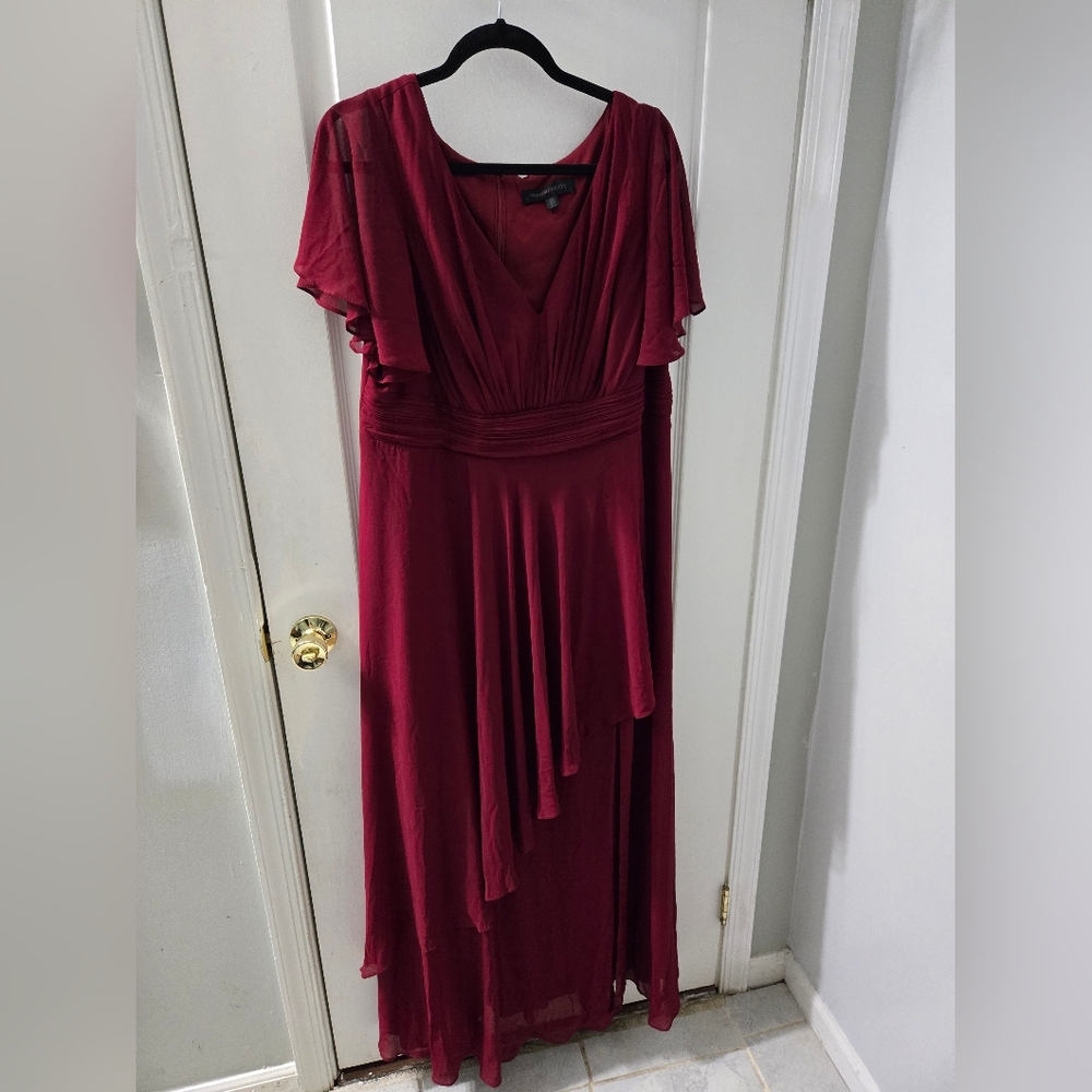 Ever Pretty Burgundy Maxi Dress